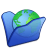 folder blue internet icon