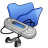 folder blue mymusic icon