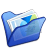 folder blue mypictures icon