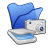folder blue scanners cameras icon