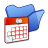 folder blue scheduled tasks icon