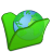 folder green internet icon