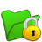 folder green locked icon