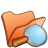 folder orange explorer icon