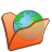 folder orange internet icon