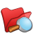 folder red explorer icon