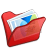 folder red mypictures icon