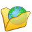 folder yellow internet icon