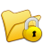 folder yellow locked icon