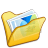 folder yellow mypictures icon