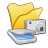 folder yellow scanners cameras icon