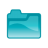 folder cyan icon