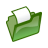 folder green open icon