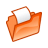 folder red open icon