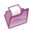 folder violet open icon