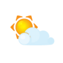 Sun littlecloud Icon