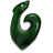 Greenstone Fish Hook Icon 48x48px